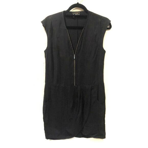 The Kooples Sport Zipper Mini Dress Tulip Skirt XS - Picture 3 of 10